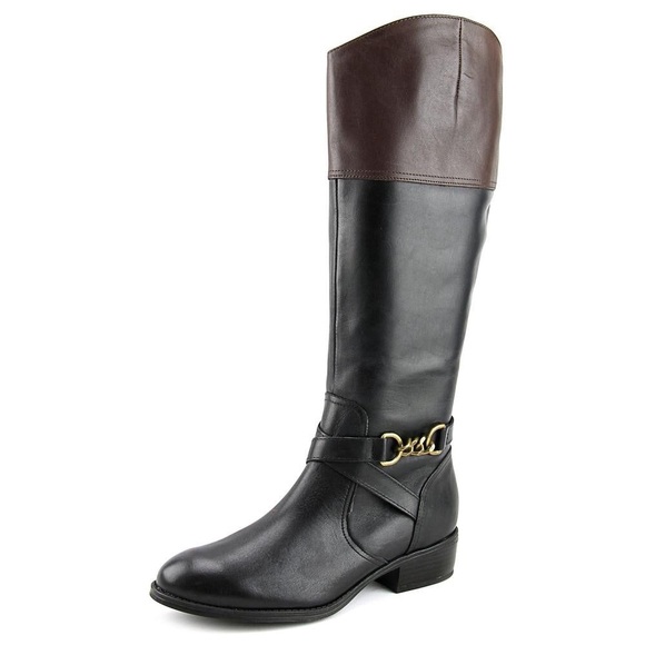 lauren ralph lauren margarite wide calf riding boot